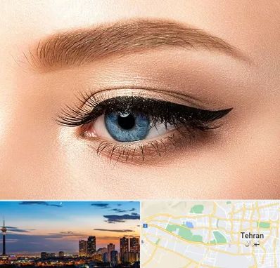 تاتو خط چشم در غرب تهران 
