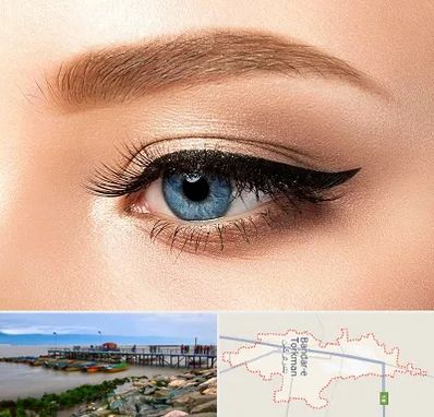 تاتو خط چشم در بندر ترکمن