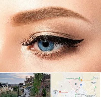 تاتو خط چشم در باغستان کرج
