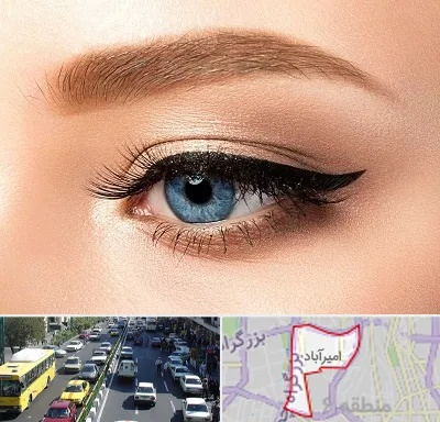 تاتو خط چشم در امیرآباد