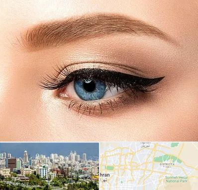 تاتو خط چشم در شرق تهران 