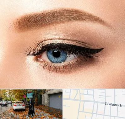 تاتو خط چشم در خیابان فلسطین