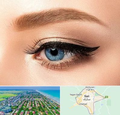 تاتو خط چشم در ساری