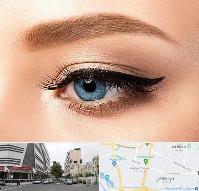 تاتو خط چشم در بلوار فردوس 
