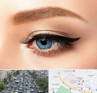 تاتو خط چشم در گلشهر کرج