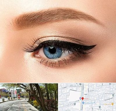 تاتو خط چشم در خیابان توحید اصفهان