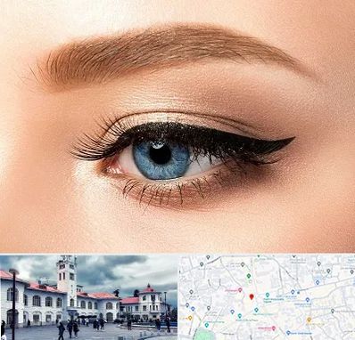 تاتو خط چشم در میدان شهرداری رشت