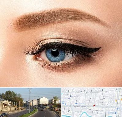 تاتو خط چشم در ضیابری رشت