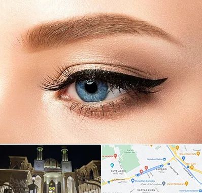 تاتو خط چشم در زرگری شیراز