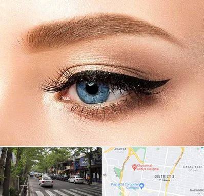 تاتو خط چشم در ظفر