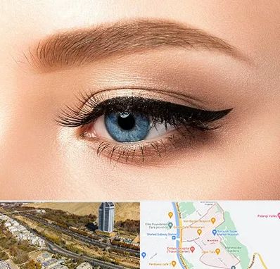 تاتو خط چشم در خیابان نیایش شیراز