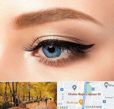 تاتو خط چشم در چهارباغ اصفهان