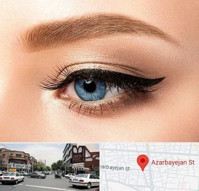 تاتو خط چشم در خیابان آذربایجان