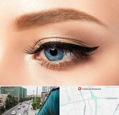 تاتو خط چشم در بلوار فرحزادی