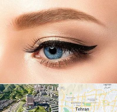 تاتو خط چشم در شمال تهران