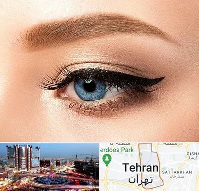 تاتو خط چشم در صادقیه 