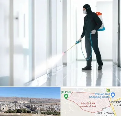 سمپاشی شرکت در شهرک گلستان شیراز 