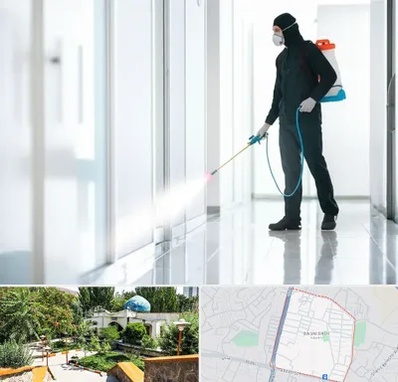 سمپاشی شرکت در باغمیشه تبریز 