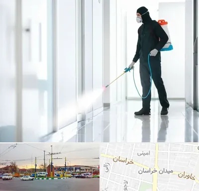 سمپاشی شرکت در میدان خراسان