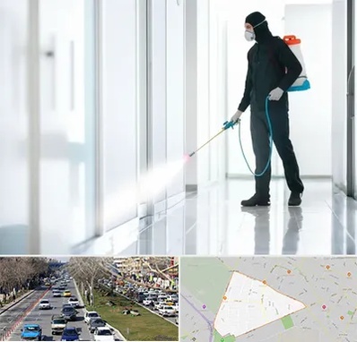 سمپاشی شرکت در احمدآباد مشهد