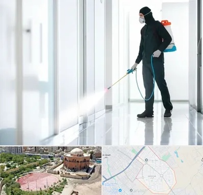 سمپاشی شرکت در گلستان اسلامشهر