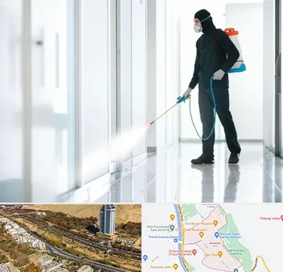 سمپاشی شرکت در خیابان نیایش شیراز 