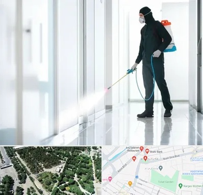 سمپاشی شرکت در سالاریه قم 