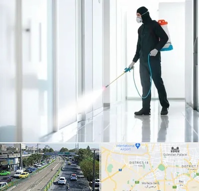 سمپاشی شرکت در جنوب تهران 