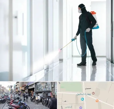سمپاشی شرکت در چهارراه استانبول
