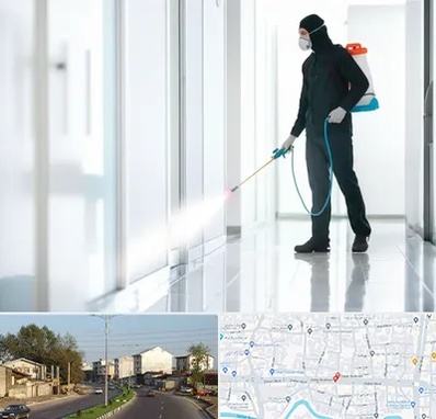 سمپاشی شرکت در ضیابری رشت 