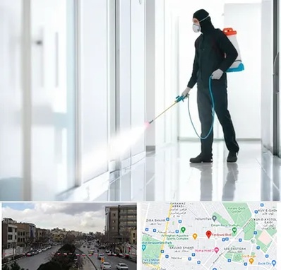 سمپاشی شرکت در بلوار فردوسی مشهد 