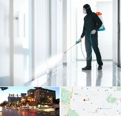 سمپاشی شرکت در بلوار سجاد مشهد