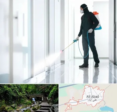 سمپاشی شرکت در علی آباد کتول