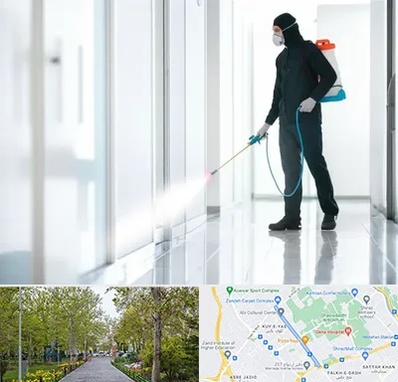 سمپاشی شرکت در قدوسی غربی شیراز 