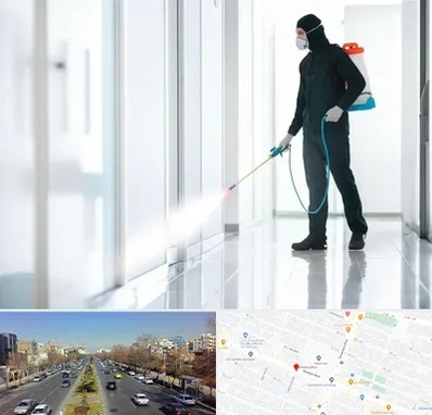 سمپاشی شرکت در بلوار معلم مشهد 