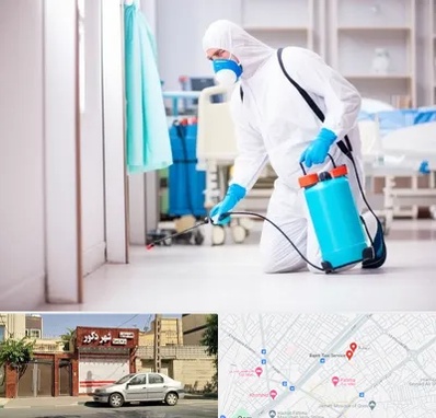 سمپاشی بیمارستان در باجک قم 