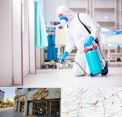 سمپاشی بیمارستان در عطاران قم 