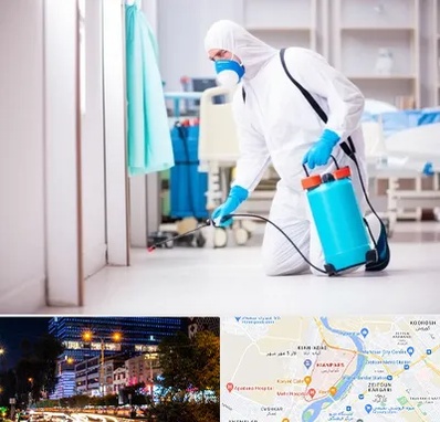 سمپاشی بیمارستان در کیانپارس اهواز 