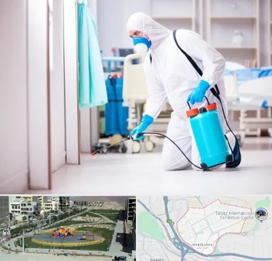 سمپاشی بیمارستان در مرزداران تبریز 