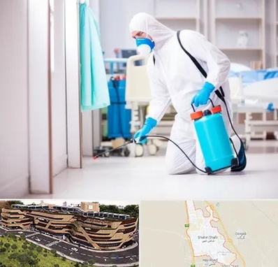 سمپاشی بیمارستان در شاهین شهر