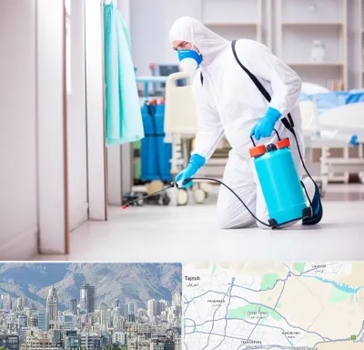 سمپاشی بیمارستان در شمال شرق تهران