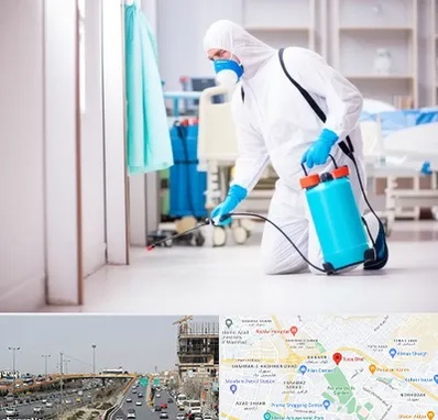 سمپاشی بیمارستان در بلوار توس مشهد 