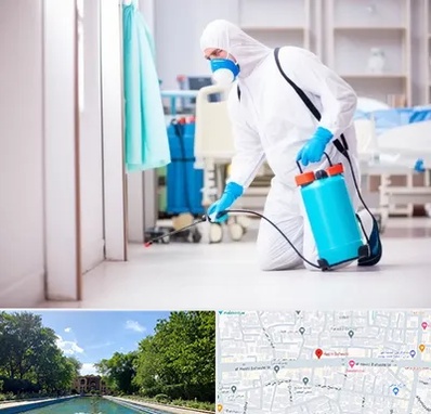 سمپاشی بیمارستان در هشت بهشت اصفهان 