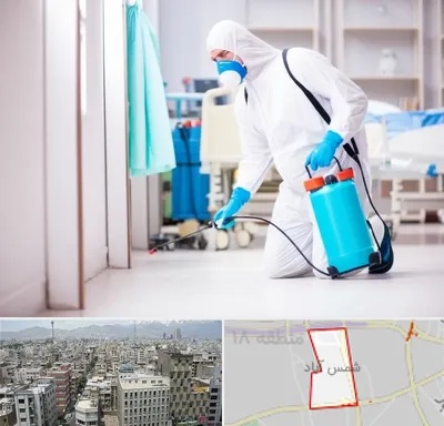 سمپاشی بیمارستان در شمس آباد تهران