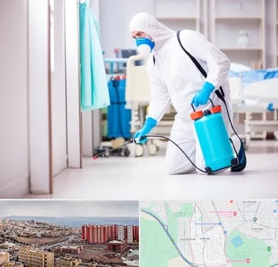 سمپاشی بیمارستان در سهند تبریز 