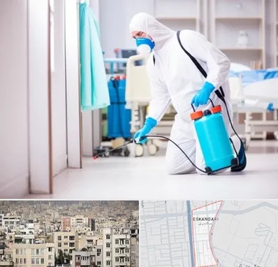 سمپاشی بیمارستان در اسکندری 