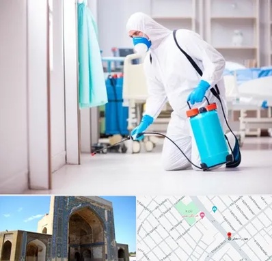 سمپاشی بیمارستان در مصلی مشهد 