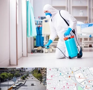 سمپاشی بیمارستان در خیابان زند شیراز 