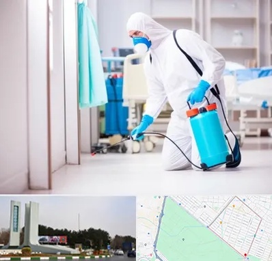 سمپاشی بیمارستان در بلوار فلسیطین مشهد 