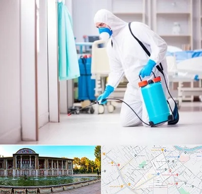 سمپاشی بیمارستان در عفیف آباد شیراز 